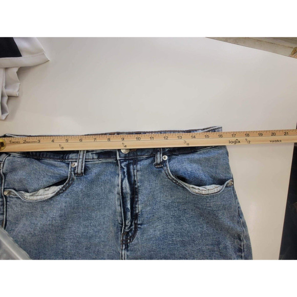Womens Wild Fable Shorts Size 14 Highest Rise Denim Jean - Picture 4 of 8